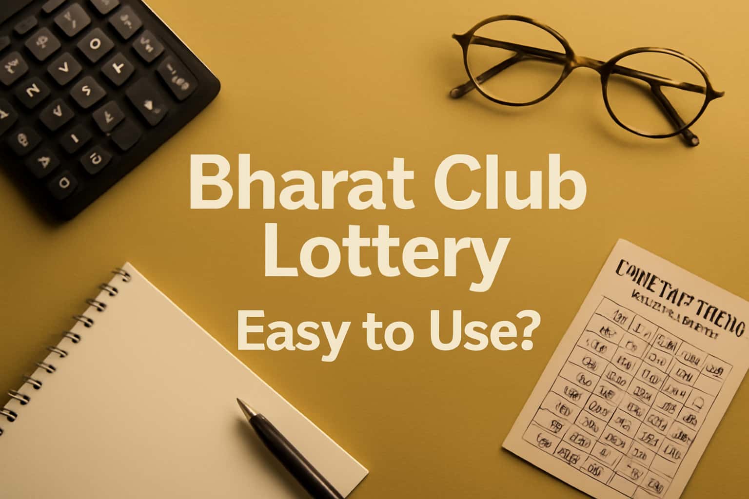 Informational scene about the ease of using Bharat Club Lottery.