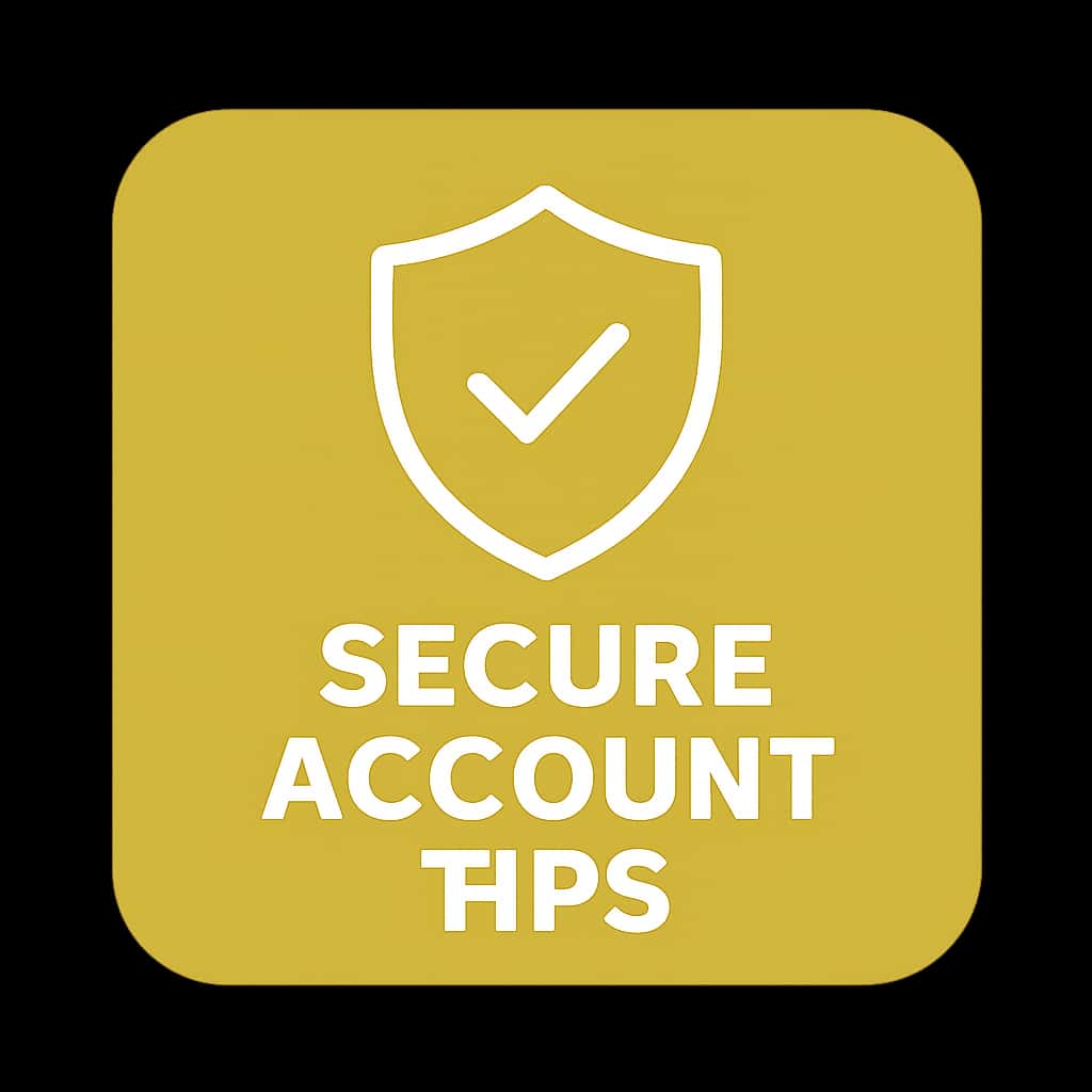 Icon representing secure account tips for Bharat Club Lottery.