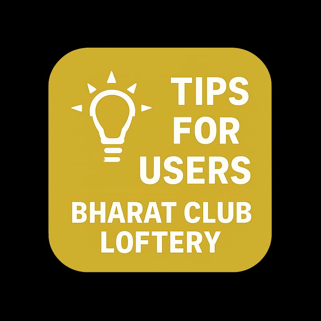 An icon representing tips for Bharat Club Lottery users.