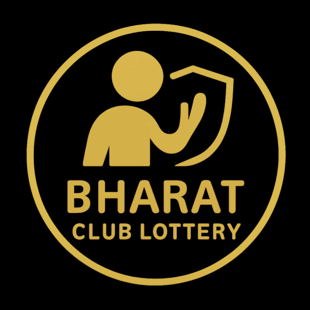 An icon representing Bharat Club Lottery security guidance.